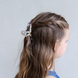 Speckled Rainbow Claw Clip