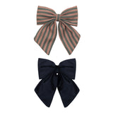 Agnes Striped Bow Pack | Blue