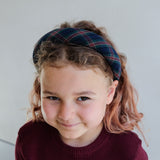 Tartan Padded Alice Green Headband
