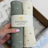 Half Size Swaddle Blanket | 2-Pack