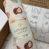 Beach Vibes Organic Double Gauze Swaddle