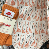 Cotton Rib Tights | Peach | Last Sizes