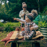 Autumn Plaid Long Romper