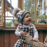 Autumn Plaid Bobble Hat