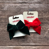 Velvet Hair Bow | Red