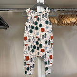 Pine And Paddle (Creamier Print) Long Romper | Stock