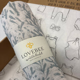 Coral Organic Double Gauze Swaddle