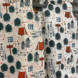Pine And Paddle (Creamier Print) Long Romper | Stock