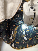 Dark Bee & Botanicals Teddy Blanket