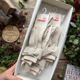 Knee Socks With Coquette Velvet Bow | Linen