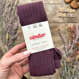 Cotton Rib Tights | Burdeaux | Last Sizes