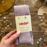 Cotton Rib Tights | Pearl