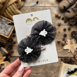Ghoulish Ghost Tulle Clips
