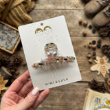 Speckled Rainbow Claw Clip