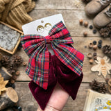 Tartan Agnes Bow Clips