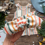 Wavy Stripe Knot Bow Headband | Ready To Post