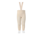 Rib Tights With Elastic Suspenders | Limited Styles