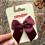 Grosgrain Hair Bow | Garnet
