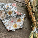 Vintage Flowers Dribble Bib | Ready To Post