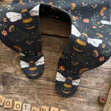 Dark Bee & Boo-tanicals Footed Romper