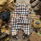 Autumn Plaid Footed Romper