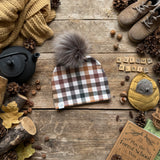 Autumn Plaid Bobble Hat