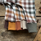 Autumn Plaid Footed Romper