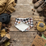 Autumn Plaid Dribble Bib