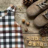 Autumn Plaid Footed Romper