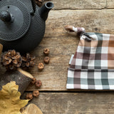 Autumn Plaid Knotted Hats