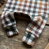 Autumn Plaid Long Romper