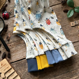 Beetles + Bugs Long Romper