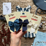 Navy Stripe Bloomer Romper