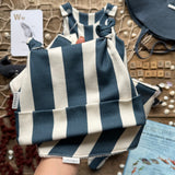 Navy Stripe Knotted Hats