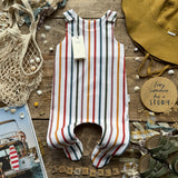 Boardwalk Stripe Footed Romper