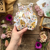 Busy Little Beehive Footed Romper