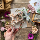 Floral Bow Scrunchies
