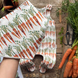Carrot Row Dribble Bib