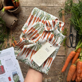 Carrot Row Footed Romper