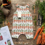 Carrot Row Short Romper