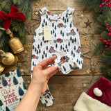 Christmas Getaway Footed Romper