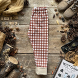 Cinnamon Check Long BeeJamas