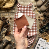 Cinnamon Check Knotted Hats