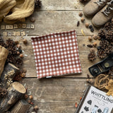 Cinnamon Check Printed Snood