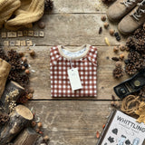 Cinnamon Check Short Set