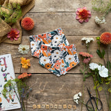 Clementine Blooms Dribble Bib