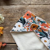 Clementine Blooms Dribble Bib