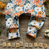 Clementine Blooms Long Romper
