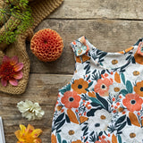 Clementine Blooms Bloomer Romper