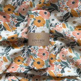 Clementine Blooms Organic Double Gauze Swaddle